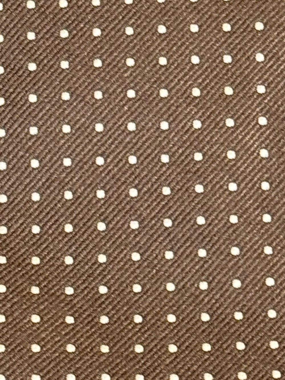 Polo Ralph Lauren Brown Silk Pin Dot Tie Vintage Made USA Old Money Preppy - Picture 2 of 7